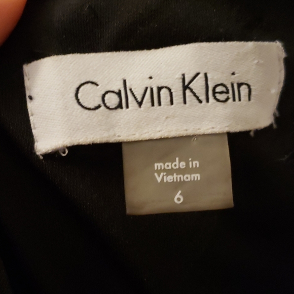 Calvin Klein Floral Embroidered Mesh Dress Sz 6 - Picture 6 of 6